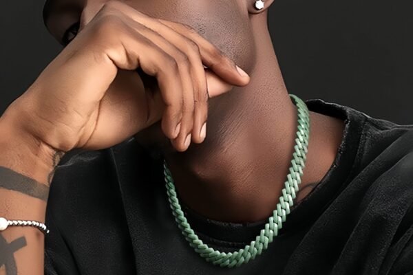 Jade Spirit Stone & Hip Hop Diamond Cuban Chain Necklace