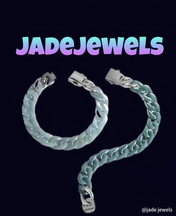 Jade Spirit Jade & Hip Hop Cuban Chain Bracelet