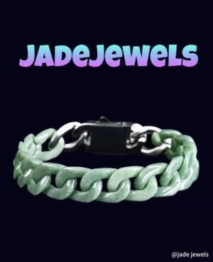 Jade Spirit Jade & Hip Hop Cuban Chain Bracelet