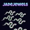 Emerald Green Jade & Spirit Snake Brooch