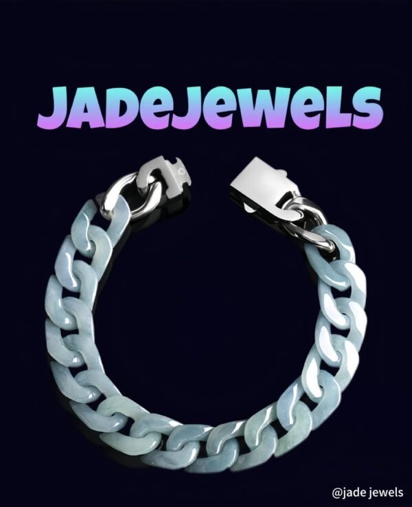 Jade Spirit Jade & Hip Hop Cuban Chain Bracelet