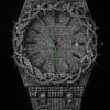 Bramble Crown 18k full diamond oak watch（can be engraved）