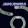 Jade Spirit Jade & Hip Hop Cuban Chain Bracelet