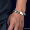 Jade Spirit Jade & Hip Hop Cuban Chain Bracelet