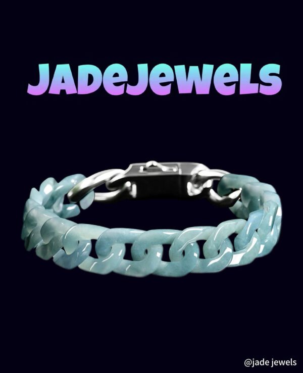 Jade Spirit Jade & Hip Hop Cuban Chain Bracelet