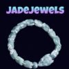 Blue Water Jadeite & Dragon Bone Strings